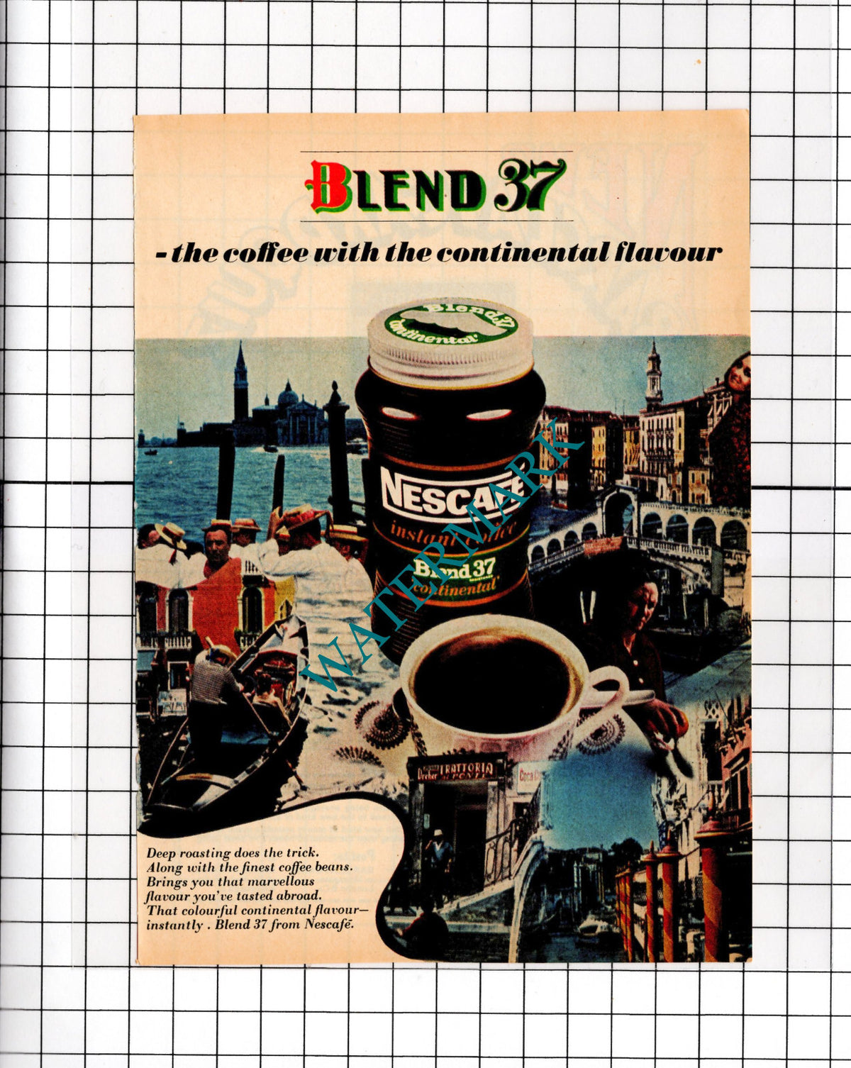 Nescafe Blend 37 - 1967 Small Advert