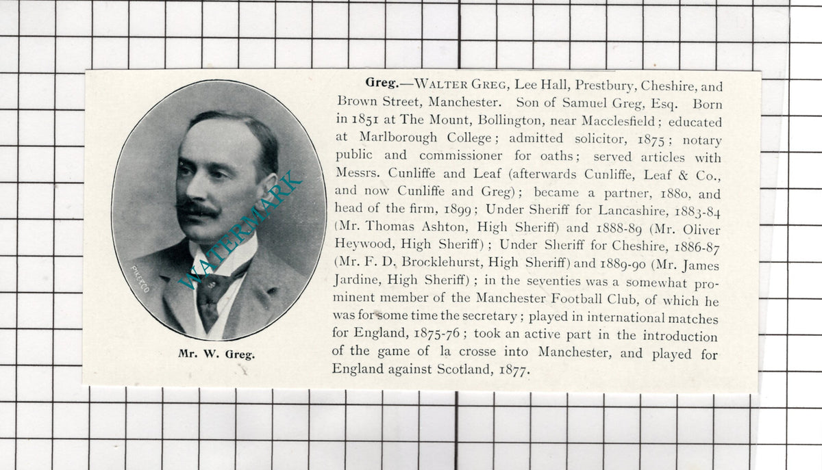 Matthew Anderson Hall Ashton-on-Mersey / Walter Greg Lee Hall  - c.1900 Cutting
