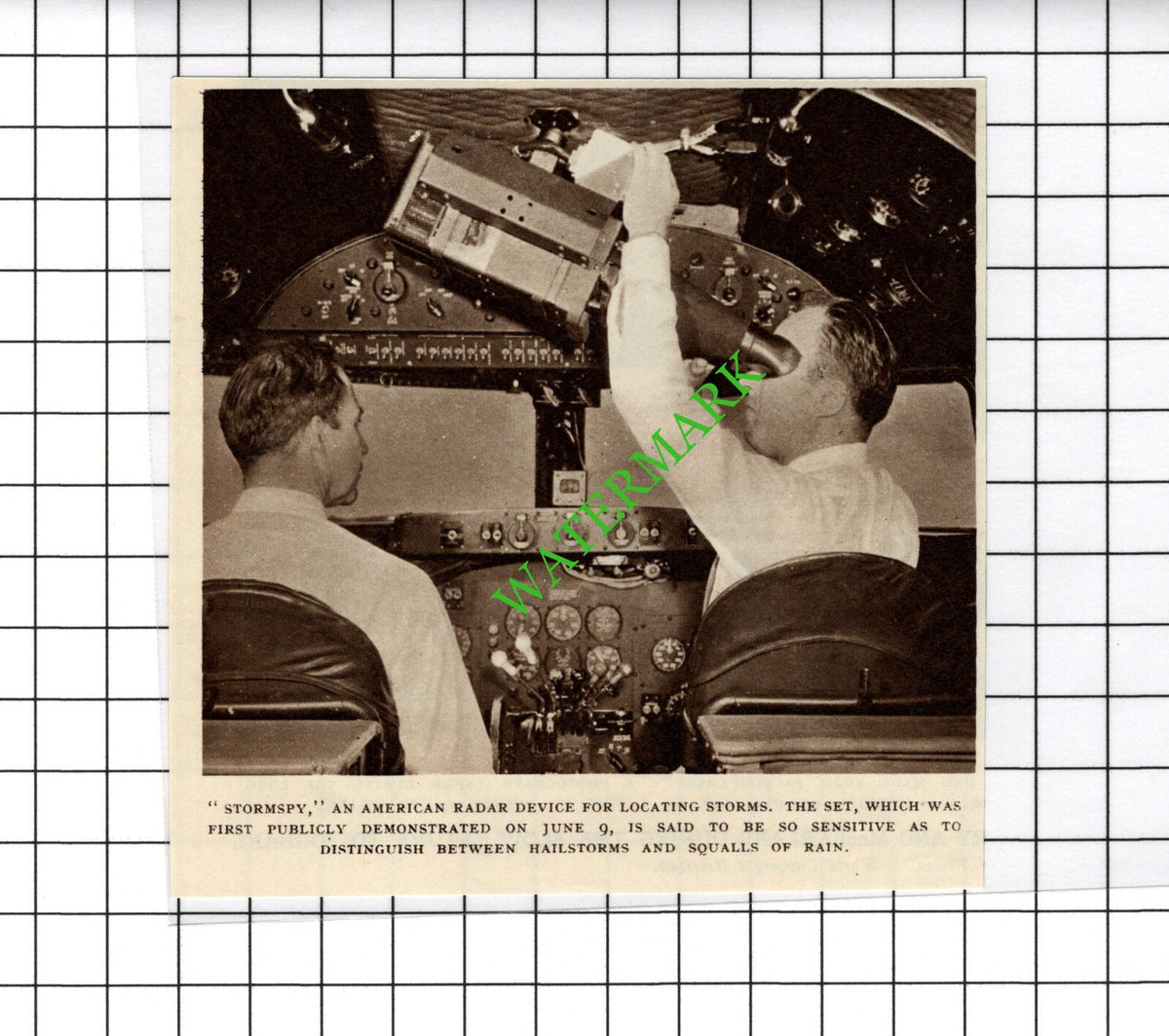 Stormspy American Radar  -  1954 Cutting