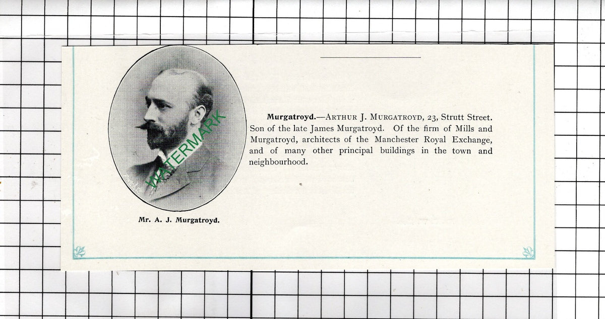 Frank Walter Mee The Gables Brooklands  / Arthur J Murgatroyd - c.1905 Clipping