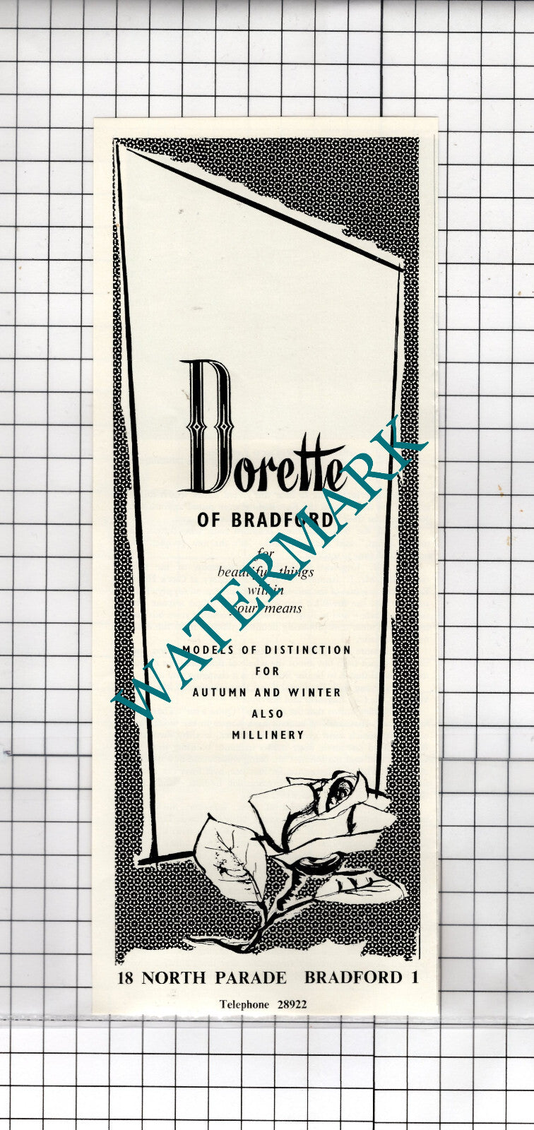 Dorette Of Bradford - 1956  Advert