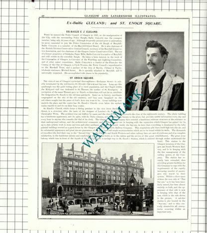 Daniel Macaulay Stevenson Glasgow /  Ex-Bailie Cleland Maryhill - 1904 Article