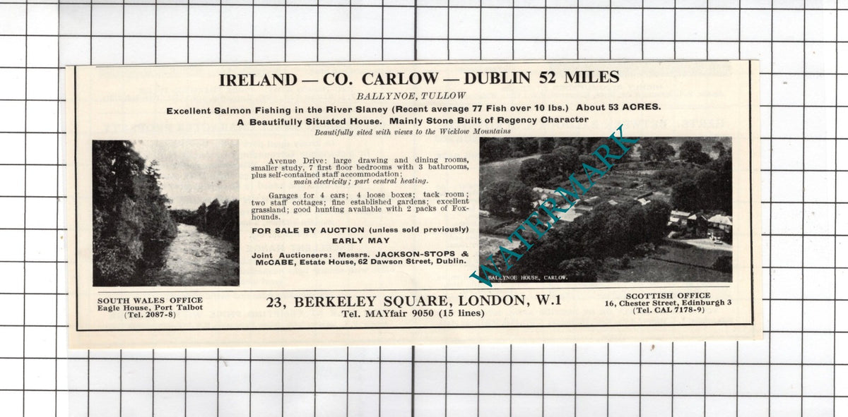 Ballynoe Tullow Co Carlow Ireland  House Sale Advert - 1967