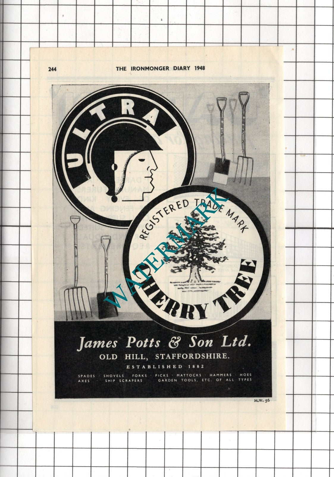 Darlington Fencing Co Ltd London / James Potts & Sons Ltd Old Hill - 1948 Advert