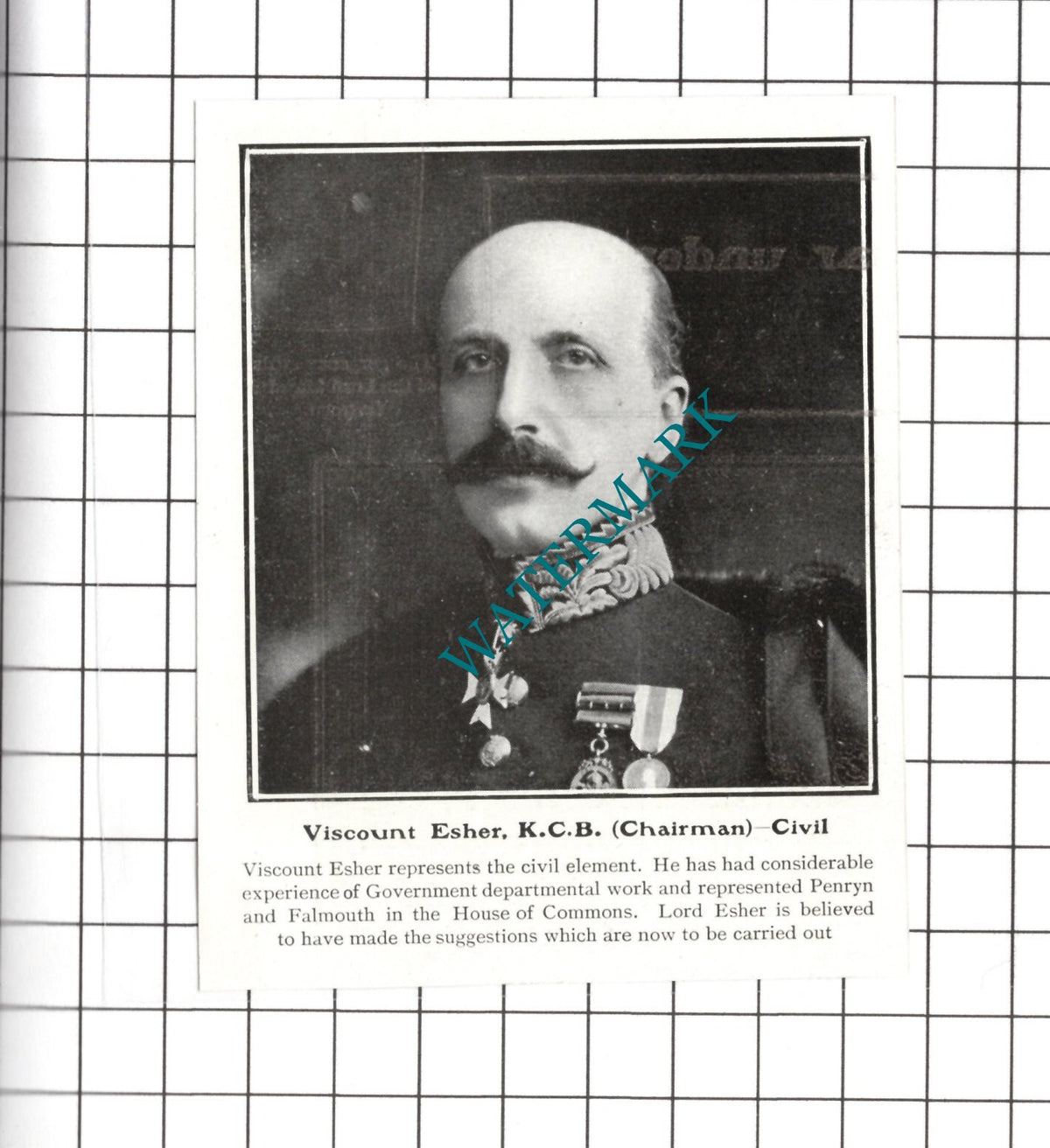 Viscount Esher - 1903 Small Cutting