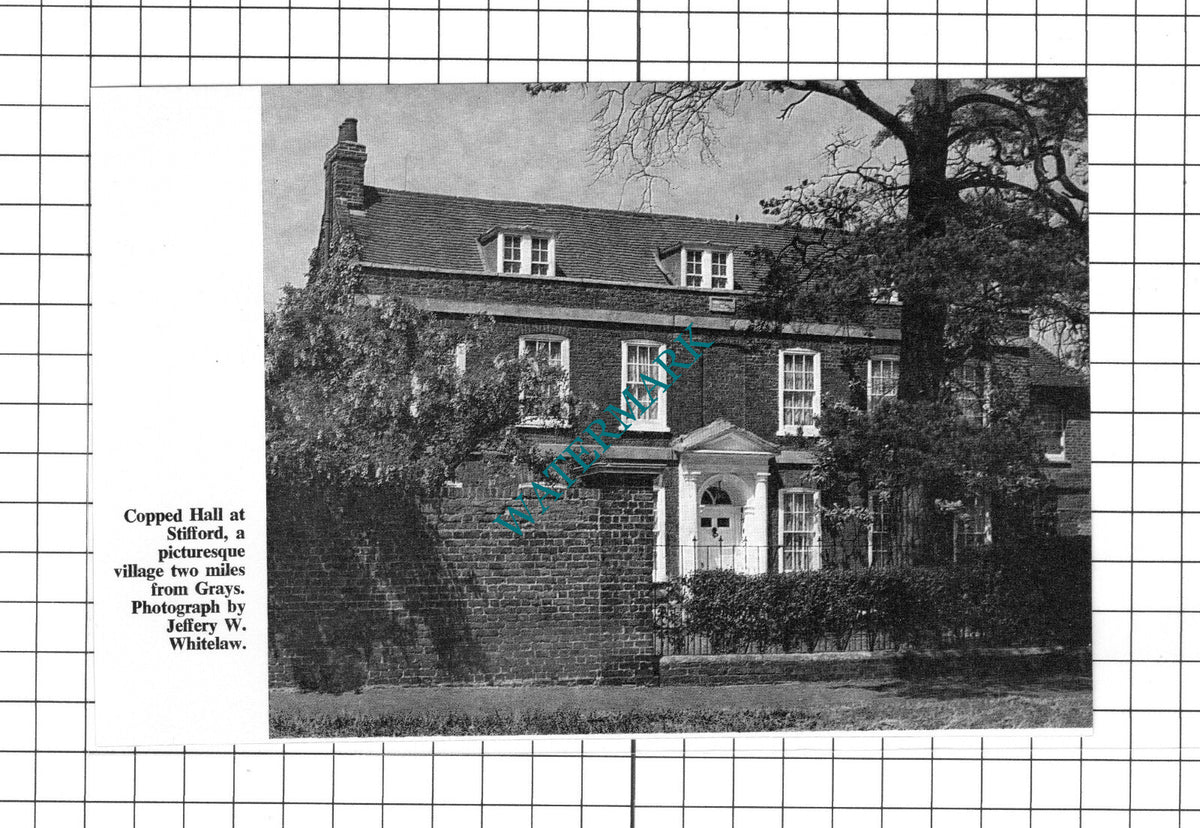 Copped Hall Stifford Essex   - c.1967 Clipping / Print