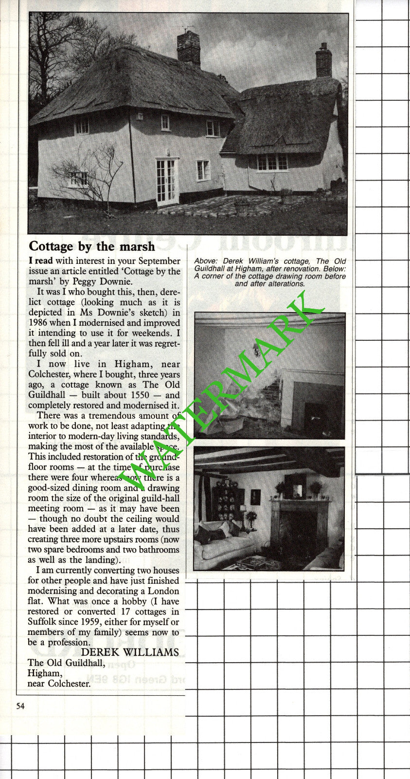 The Old Guildhall Higham Essex - c.1988 Cutting