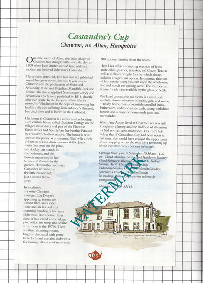 Shepherd's Tea Rooms Chichester Spence / Cassandra's Cup Chawton - c.2001 Advert