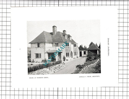Wooburn Green Oswald P Milne Architect - c.1920s Book Prints