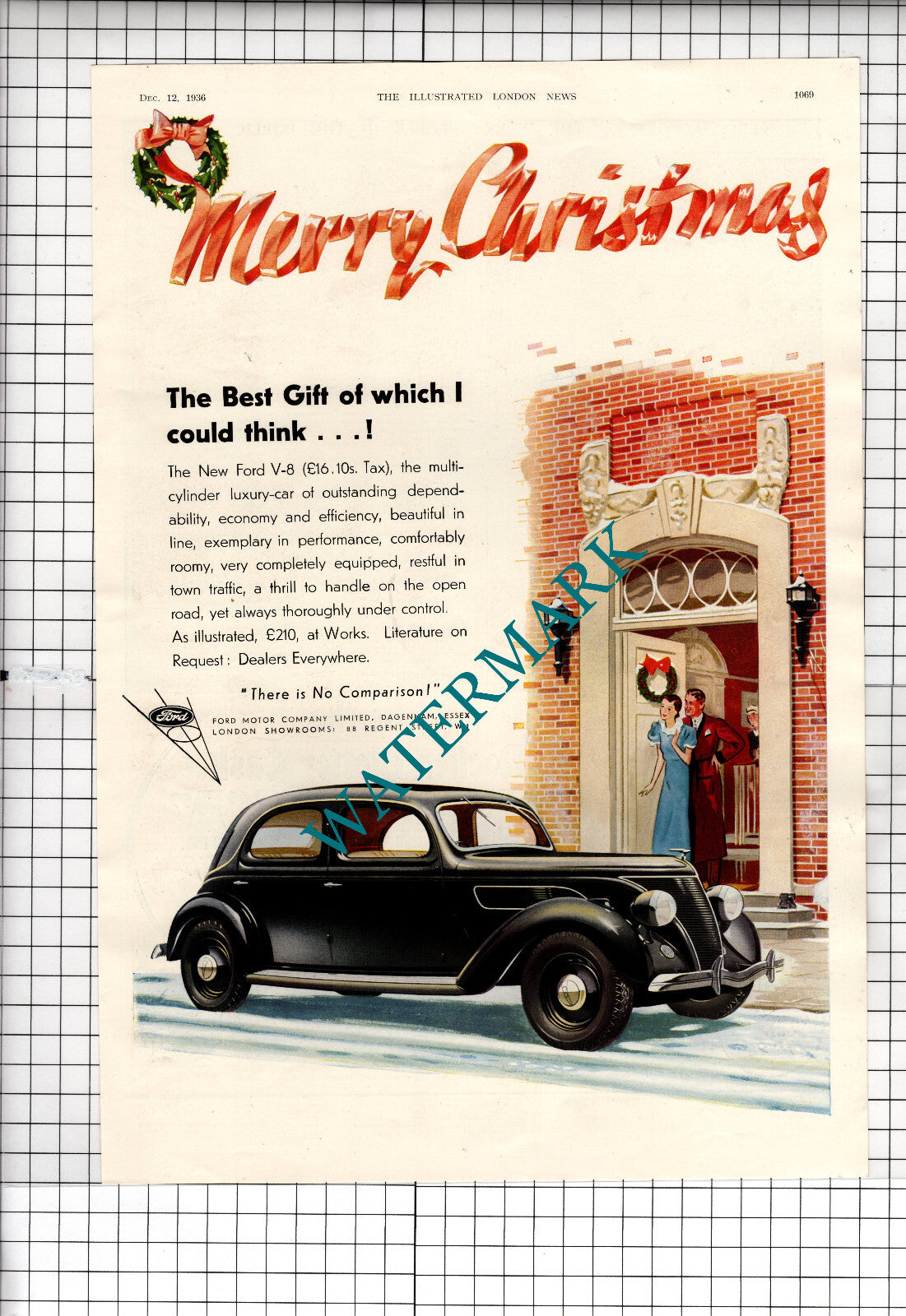 Ford V-8 Car Advert - 1936 ADVERT