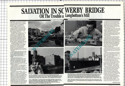 Sowerby Bridge Yorkshire Longbottom's Mill Stringfellow  Vic Gale  -1985 Article