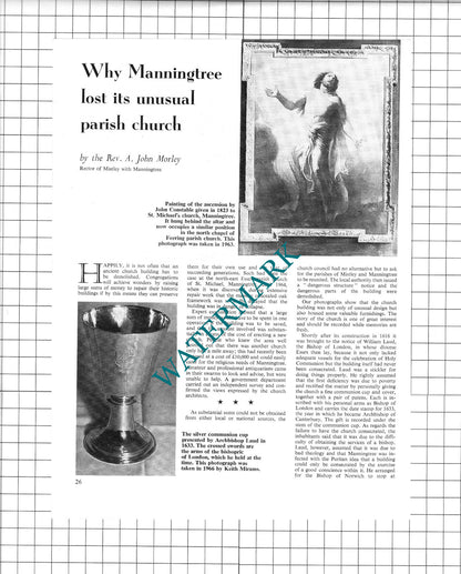 Manningtree Essex Church - 1965 Article