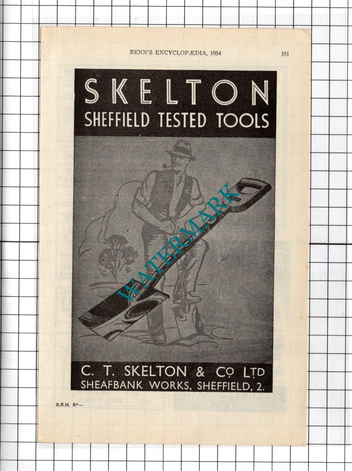 C T Skelton & Co Ltd Sheafbank Works Sheffield  - 1954 Advert