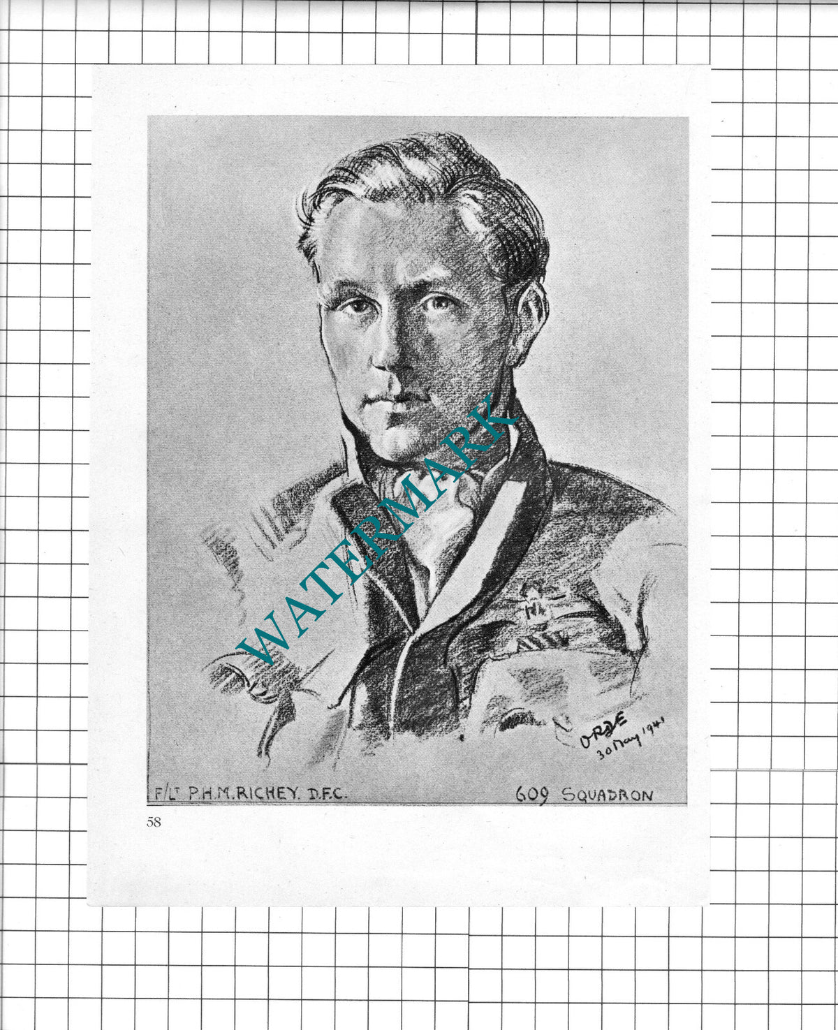 F/Lt P H M Richey / F/Lt H N Tamblyn  WW2 Pilot - 1942 Book Print