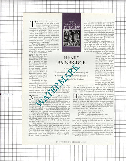 Henry Bainbridge Shepherd - 1997 Article