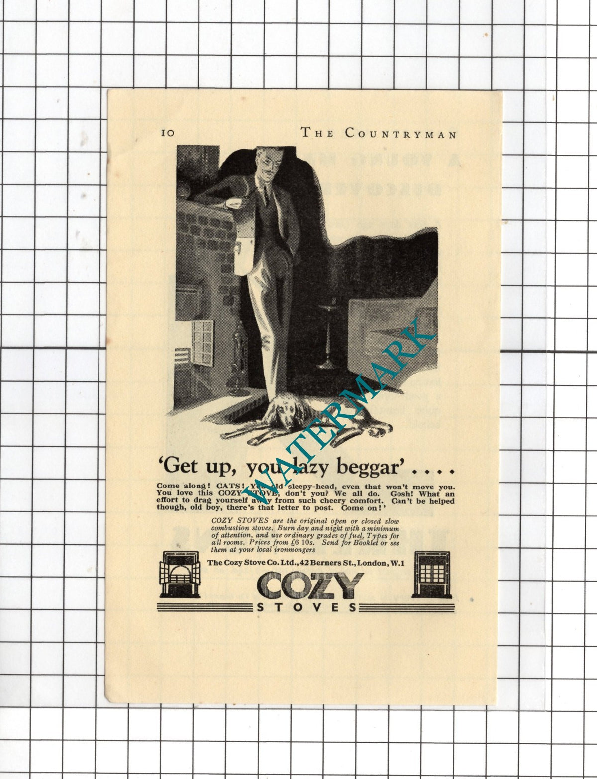 Three Nuns Tobacco / The Cozy Stove Co Ltd London - 1935 Small Advert