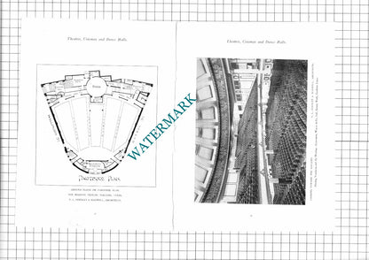The Majestic Picture Theatre Leeds Stienlet & Maxwell  - 1923 Book Prints