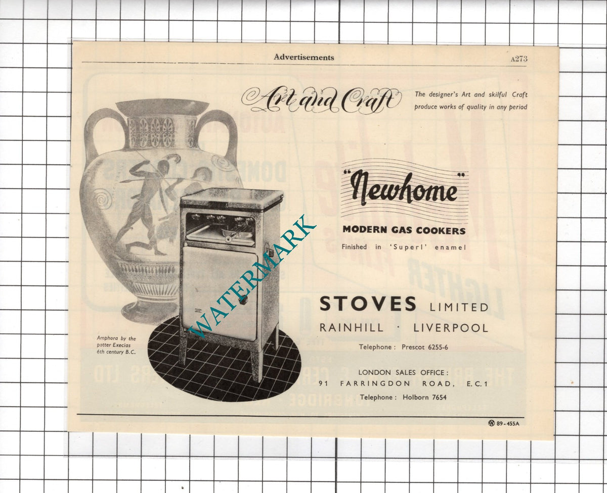 Stoves Ltd Rainhill Liverpool  - 1951 Advert