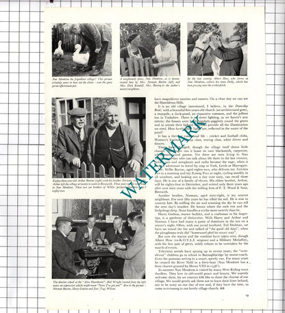 Nun Monkton Yorkshire  Willie Burton Wilf Farthing Ted Dodman - 1956 Article