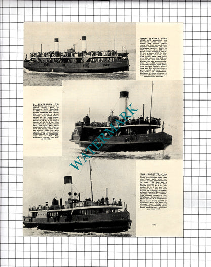 The Mersey Ferries Ferry   - c.1940's Article