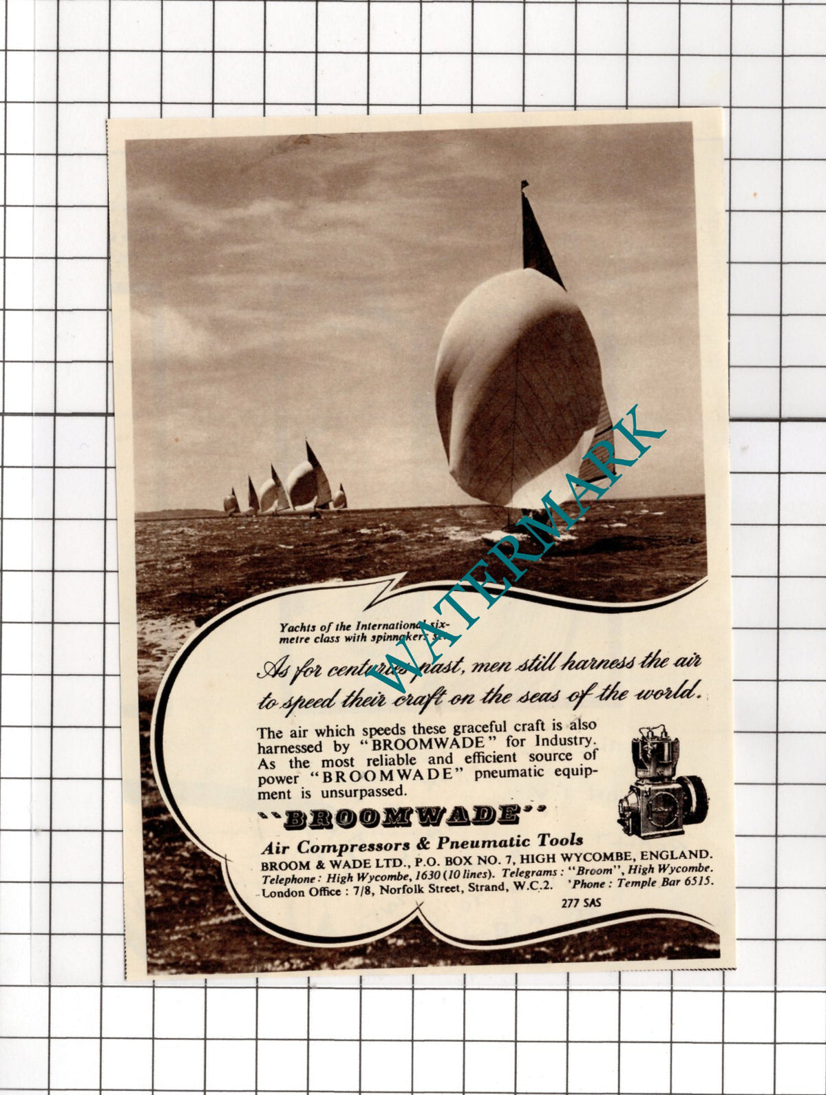 Broom & Wade Ltd High Wycombe Broomwade Advert   - 1955 Small Cutting