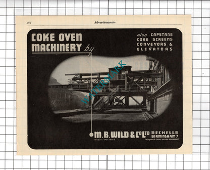 British Jeffrey-Diamond Wakefield / M B Wild & Co Ltd Birmingham -  1951 Advert