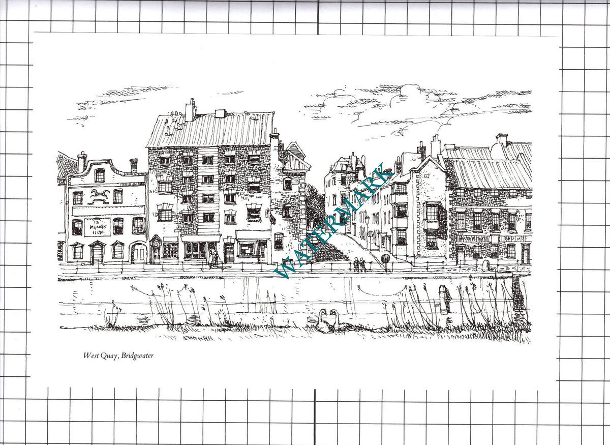 West Quay Bridgwater Somerset   - 1980's Cutting / Print