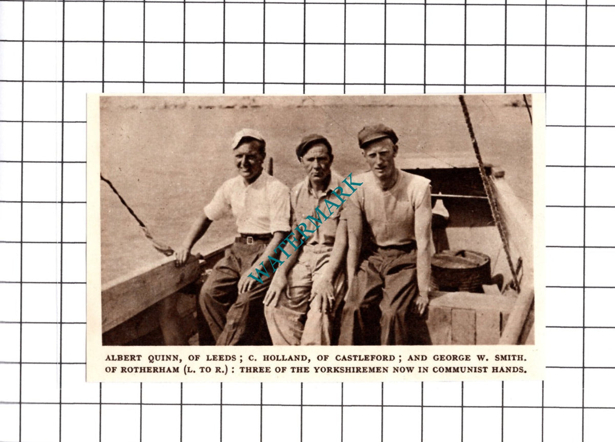 Albert Quinn Leeds Holland Castleford George Smith Rotherham POWs - 1952 Cutting