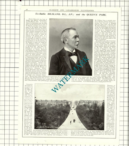 Preceptor R M Mitchell Glasgow / Bailie Bilsland Ballat Scotland - 1904 Article