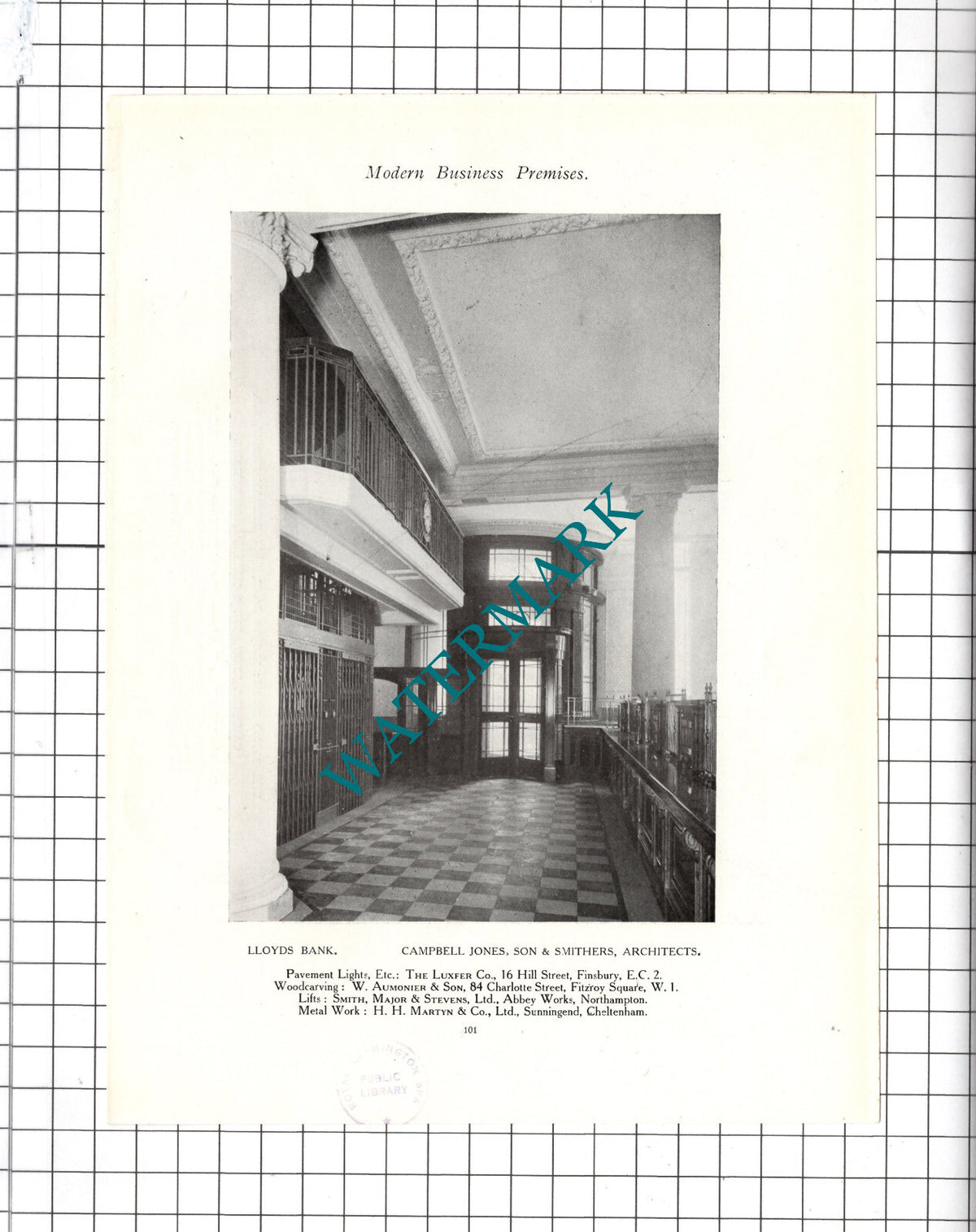Lloyds Bank King William Street London EC Guardian Assurance c.1920s Book Prints