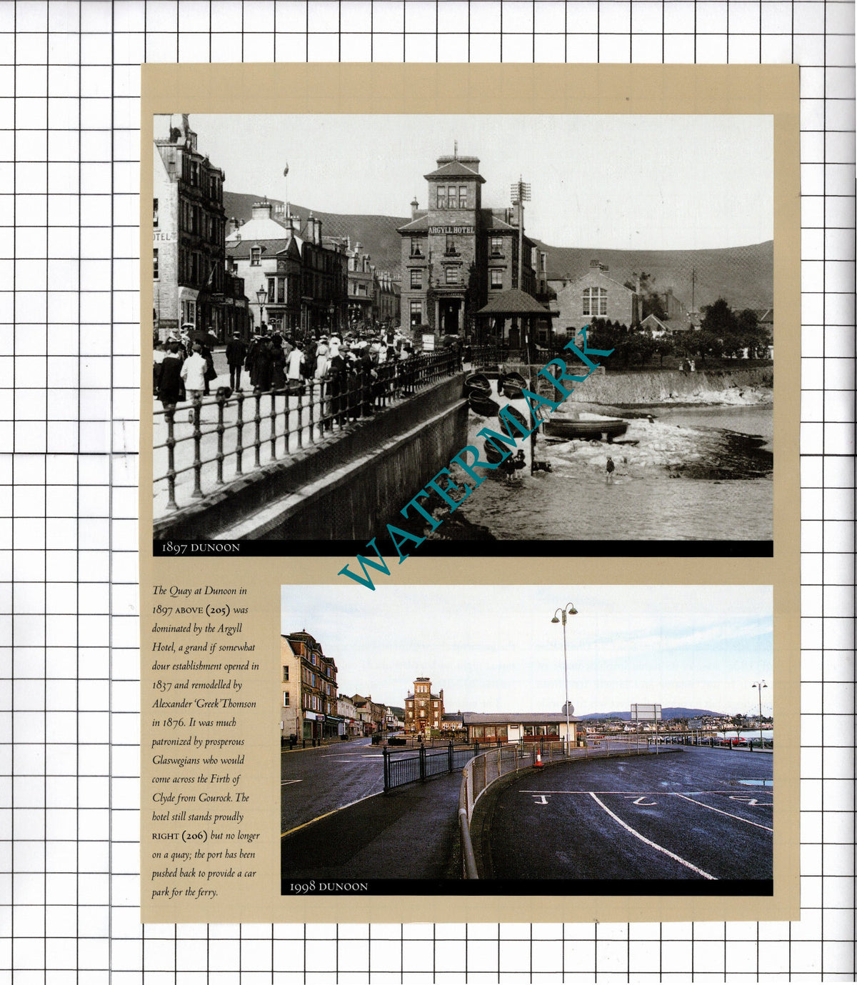 Dunoon Scotland Quay - Cutting / Illustration