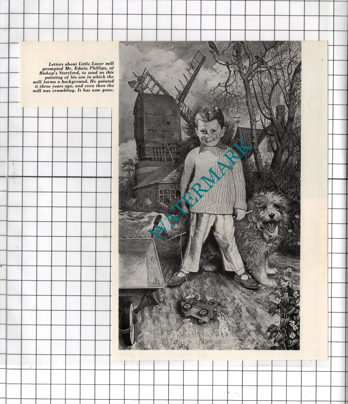 Little Laver Mill Mr Edwin Phillips Bishop Stortford Hertfordshire 1964  Cutting