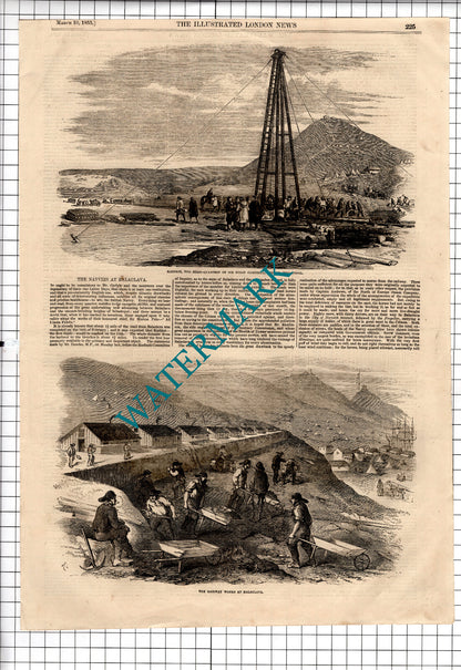 The Navvies At BALACLAVA Railway Works - 1855 Article