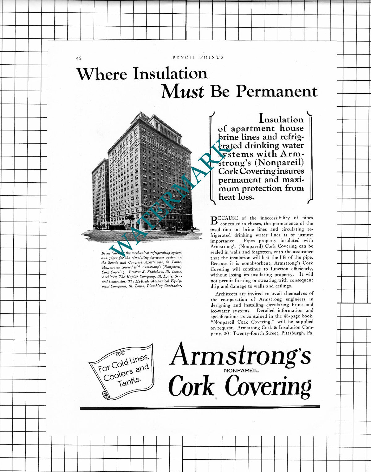 Senate and Congress Apartments St Louis Missouri Advert - 1927 Clipping
