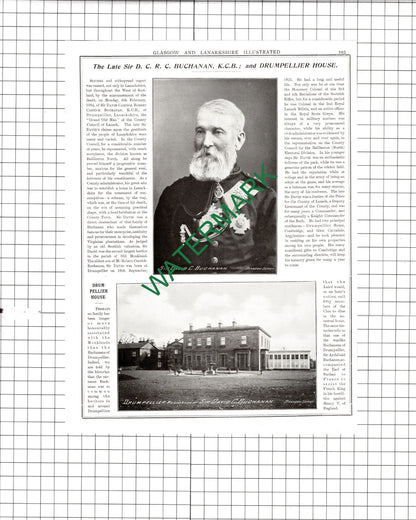 Sir David Carrick Robert Buchanan Drumpellier / Rev Sholto Douglas  1904 Article