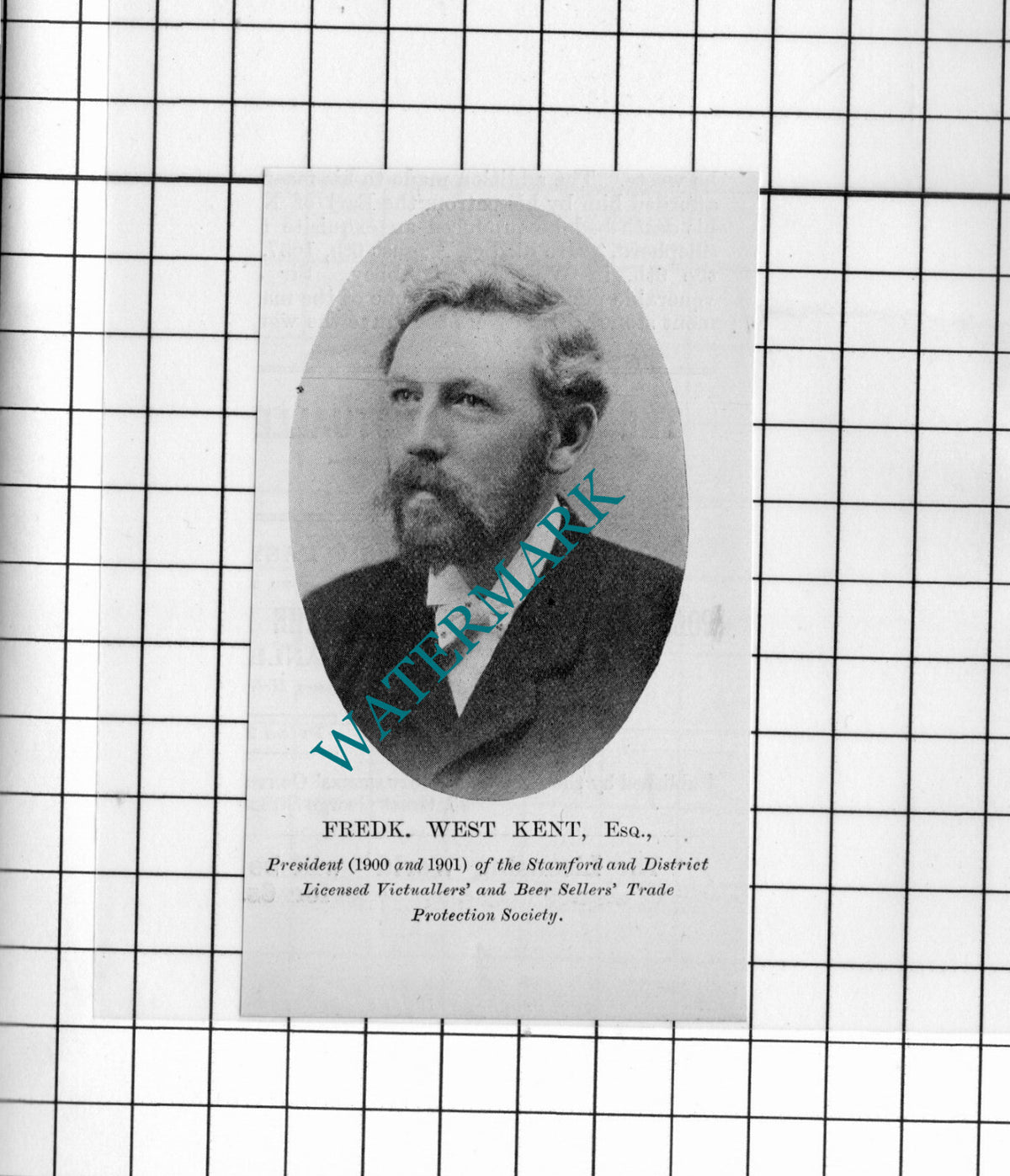 Mr Frederick West Kent  - 1902 Small Cutting