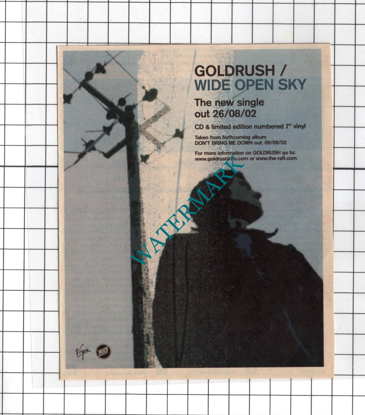 Goldrush ADVERT - 2002 SMALL News Cutting