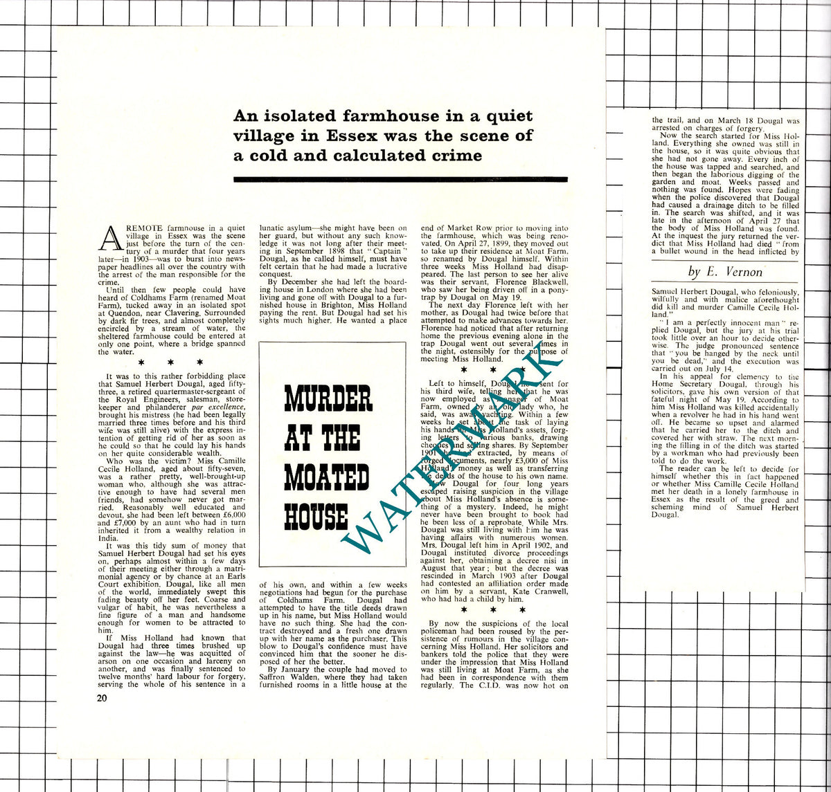 Coldhams Farm Moat Farm Quendon Camille Holland - 1968 2-Part Clipping