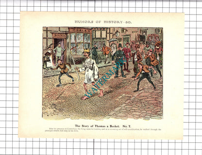 Thomas a Becket   - c.1921 Book Prints