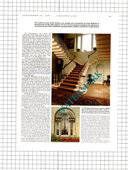 Thorp Perrow Yorkshire - 1991 Article / Print