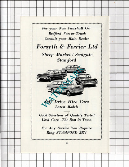 Forsyth & Ferrier Ltd Stamford  Lincolnshire John Tyler Shoes   - 1966 Advert