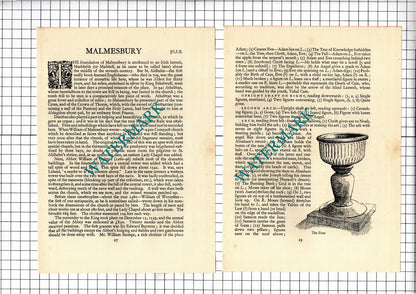 Malmesbury Abbey Church - 1925 Article / Print / Plans