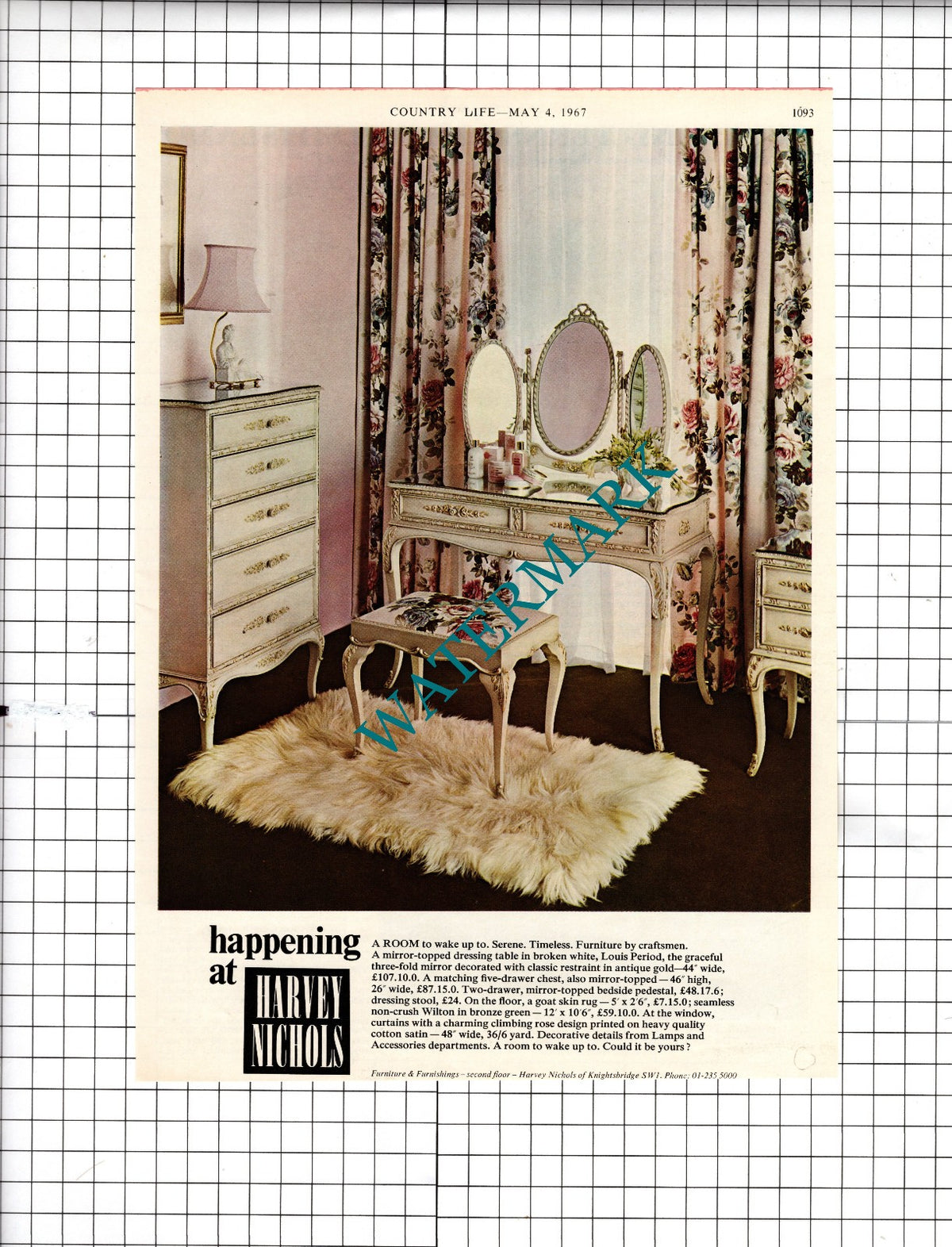 Harvey Nichols Knightsbridge - 1967 Advert
