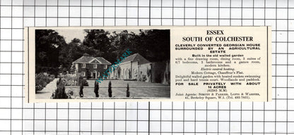 Colchester Essex  / St George's Hill Weybridge Surrey - 1967 House Sale Advert