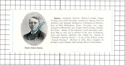 Charles Burney Halstead Lodge / Charles Cheston The Cedars - c.1905 Clipping