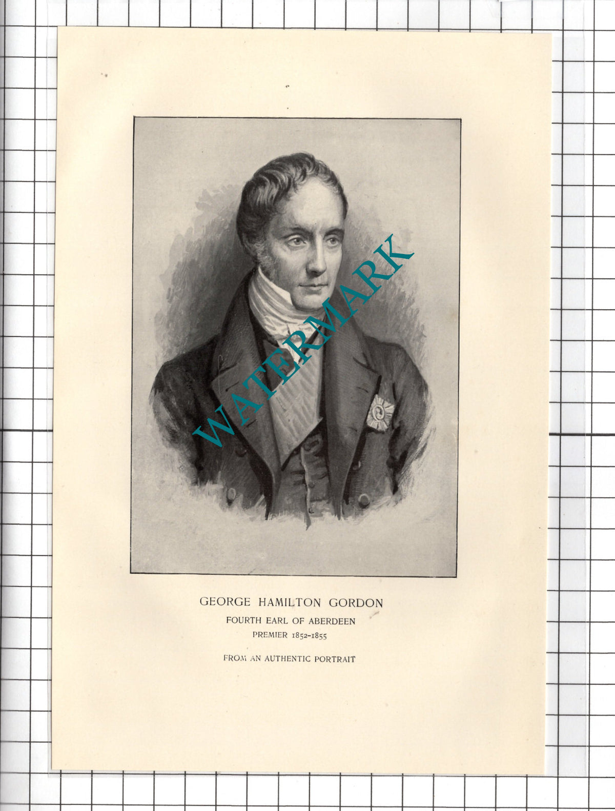 George Hamilton Gordon Fourth Earl Of Aberdeen - c.1898 Print