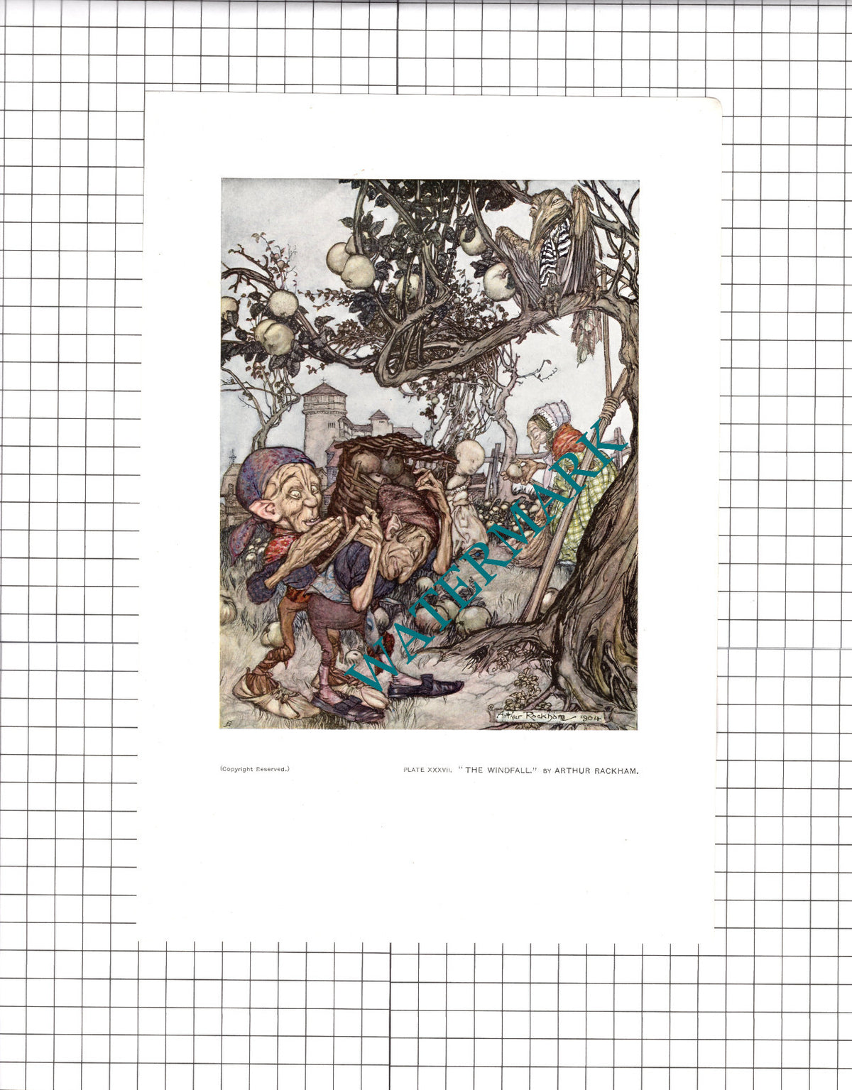 The Windfall by Arthur Rackham - 1904 Print