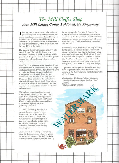Avon Mill Loddiswell Anne Lowe / Mad Hatter's Launceston Cornwall- c.2001 Advert