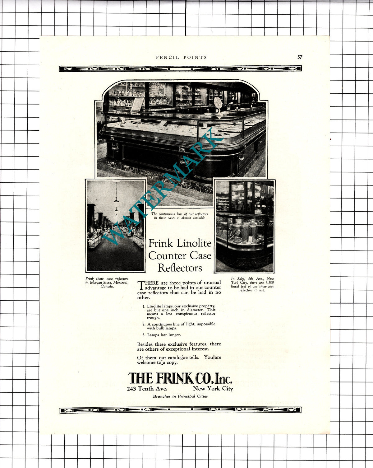 The Frink Co Inc New York / Structural Waterproofing Co Advert  - 1927 Clipping