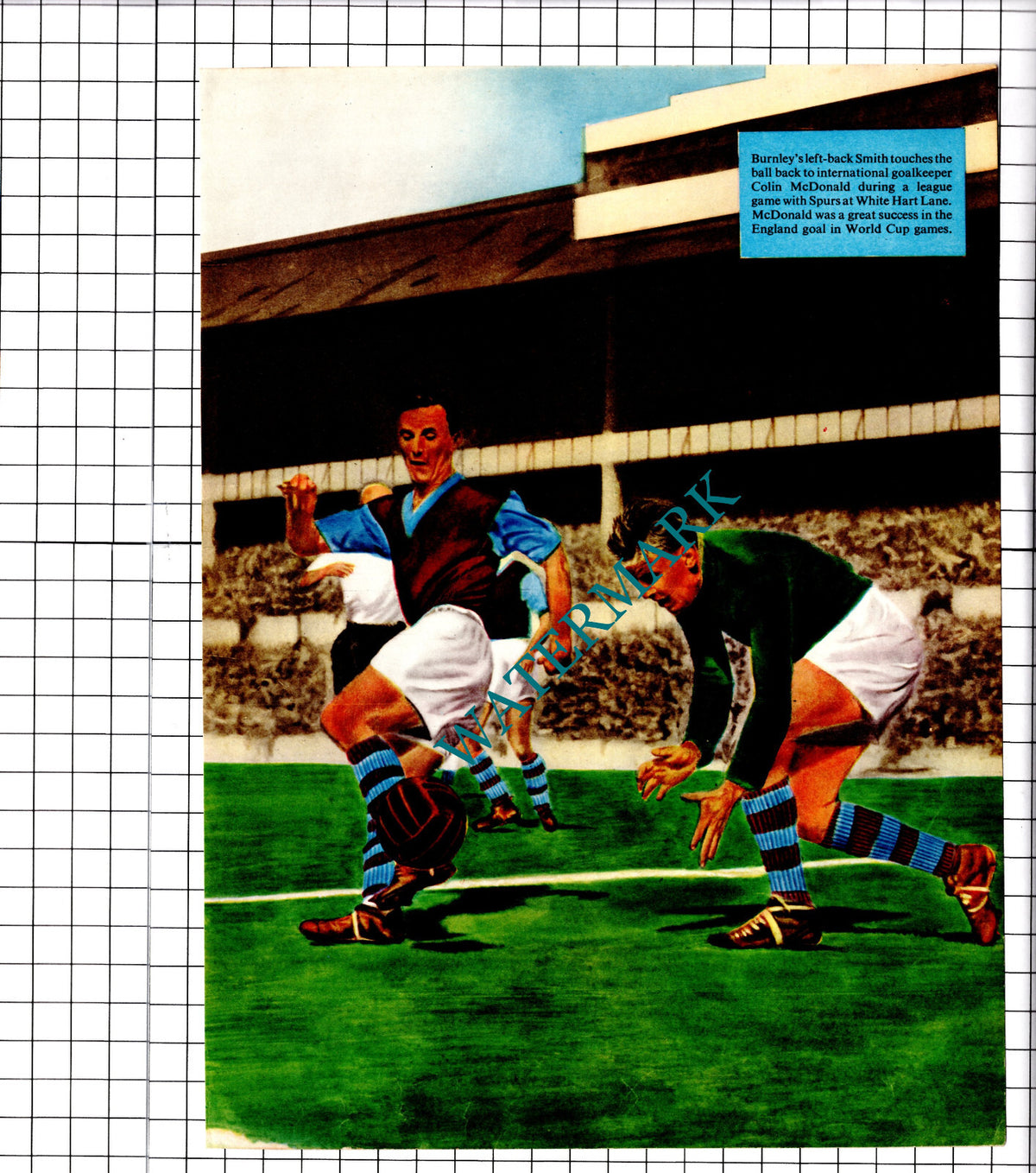 Colin McDonald Football Burnley Smith - c.1958 Clipping / Print